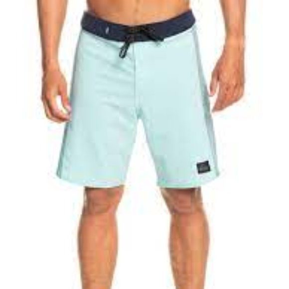 NWT!! Quiksilver Highlite Arch 19" Mens Boardshorts Angel Blue Size 40 - Picture 9 of 10